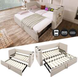 Upholstered daybed 90x190 cm, sofa bed