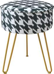 Vanity Stool krēsls apaļš ledus zīda