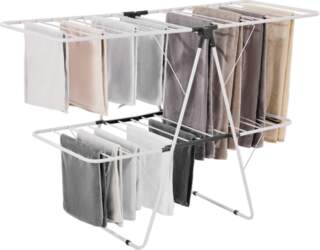 VEVOR Clothes Drying Rack, 2-Tier Foldable
