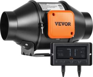 VEVOR Inline ventilācijas ventilators, 102 mm