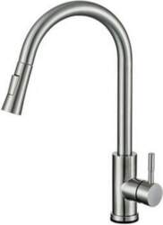 White Oat Kitchen Pull-Out Rotating Faucet