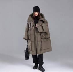 Womens Oversized Long Winter Puffer Coat