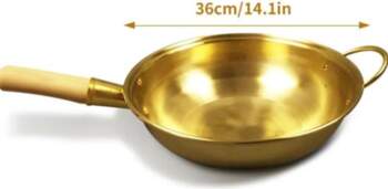 100% Pure Copper Wok Pan Copper