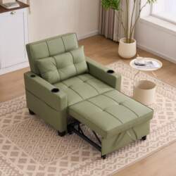 3-in-1 Pull-Out Single Sofa Bed –