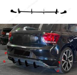 4 Fins Car Rear Bumper Diffuser