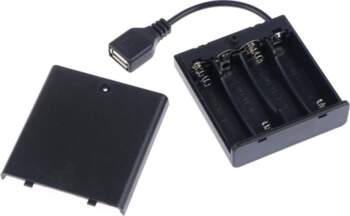 4 X Aa USB akumulatoru kaste