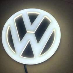 4D LED VW Car Logo Front