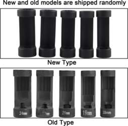 5pcs 12 Point 1/2 Drive Strut
