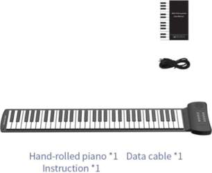 61-Key Foldable Silicone Piano - Thickened