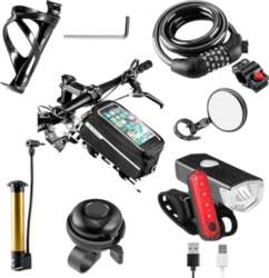 8-Piece Bicycle Accessory Set USB Rechargeable