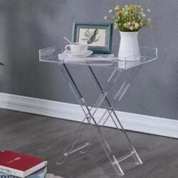 Acrylic folding table Portable folding coffee