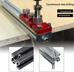Aluminum Profile Drill Guide Access Hole