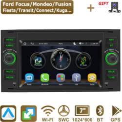 Auto radio 2 DIN, 7 collas