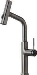 Brass Gray Bathroom Basin Faucet Pull