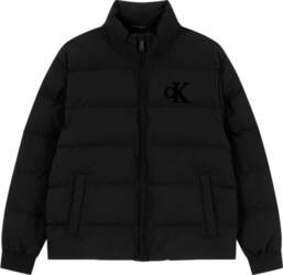 Calvin Klein Logo Stand Collar Zipper