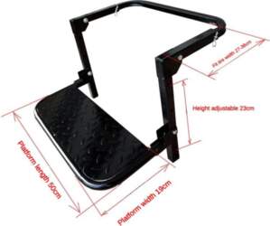 Car Protable Folding Stairs Tyre Mount