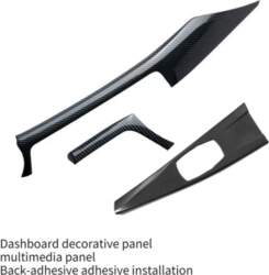 Carbon fiber pattern ABS center console