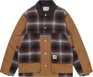 Carhartt WIP Plaid Patchwork Long Sleeve