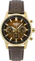 Casio Edifice Analog Chronograph Leather Strap