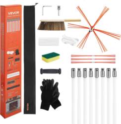 Chimney Sweep Kit, 8m Maximum Extendable