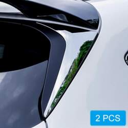 Chrome Rear Window Spoiler Side Wing