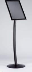 Curved Black Menuboard A4