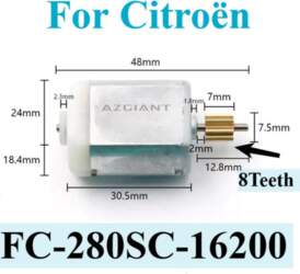 DC Motor for Citroën Dispatch, C3MK2