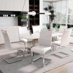 Dining Chairs Set of 6, Backrest