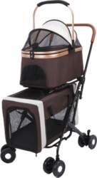 Double Pet Stroller Lightweight Detachable Foldable