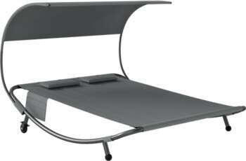 Double Sun Lounger with Removable Canopy
