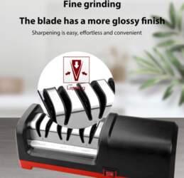 Electric Knife Sharpener 3-Stage Angle Guided