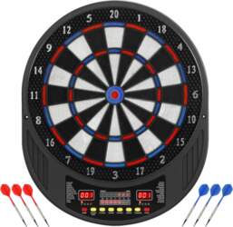 Electronic dart game with soft tips
