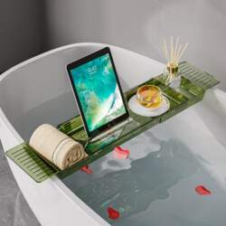 Extendable Bathtub Rack Draining Board Organizer