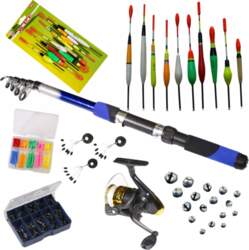 Float Fishing Set Rod, Reel, Floats