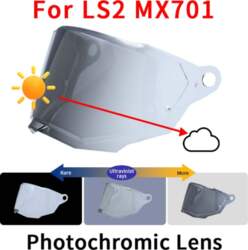 Fotohromisks stikls priekš LS2 MX701 EXPLORER