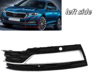 Front Bumper Fog Light Chrome Grille