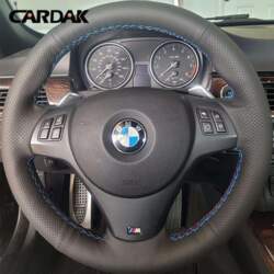 Full Black Leather Car Steering Wheel