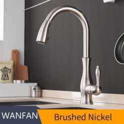 Gold Kitchen Faucets Single Handle Pull