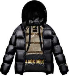 Goose down jacket, black gold down
