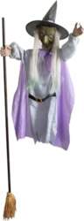 Halloween Animated Hovering Witch Animatronics 6