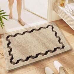 High Quality Microfiber Flocked Bath Mat