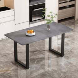 Industrial Style Dining Table, Rectangular Dining