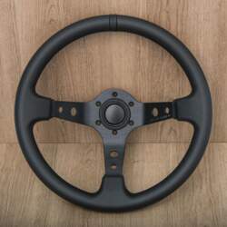 JDM Black Edition Suede Leather Steering