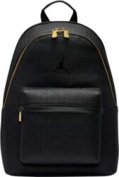 Jordan Monogram Polyurethane Backpack Unisex Black