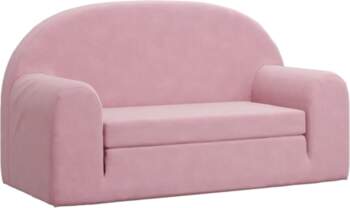 Kids  Sleeper Sofa 2 Seater Pink