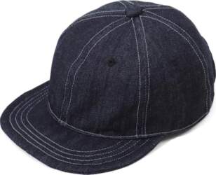 Kojima Genes 6-Panel Cap, Indigo Denim