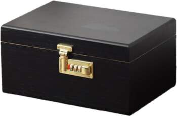 Large Bamboo Storage Box with Tray
