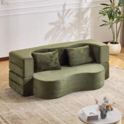 Large Dual-Purpose Sofa, Compressed Futon Sofa