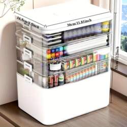 Large Organizer Capacity Classification Transparent Water-Resistant