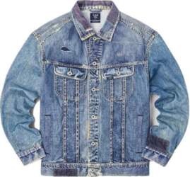 Lee Washed Single Button Loose Denim